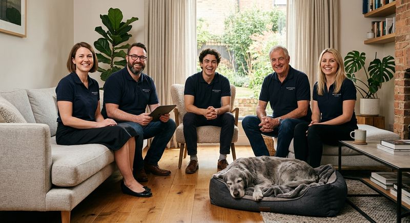 INVENHO pet bedding warehouse team inspecting orthopedic dog beds