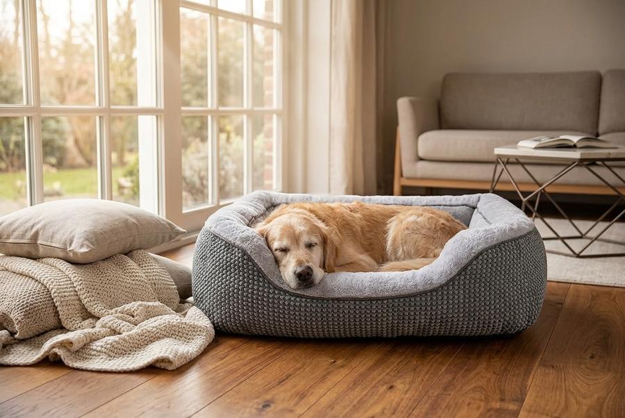 Medium rectangle bed in living room